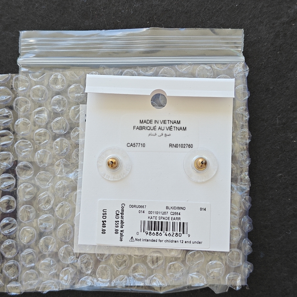 Kate spade Gumdrops Studs (Black) - Picture 5 of 6